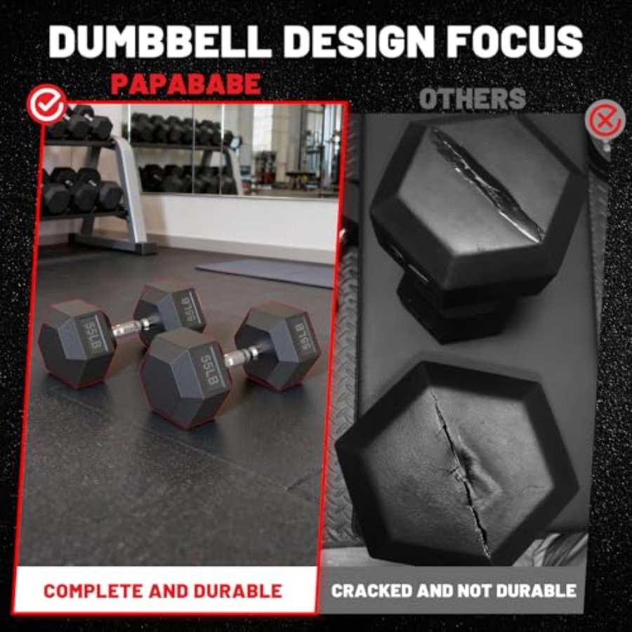 Hex Dumbbell Sets with Rack, 8 - Hex Dumbbell Set 评论和价格