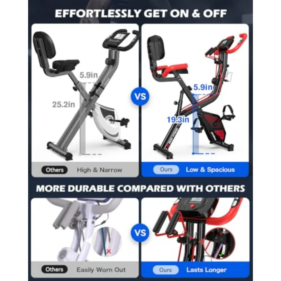 Folding Magnetic X-Bike for ho - Home Gym Resistance 评论和价格
