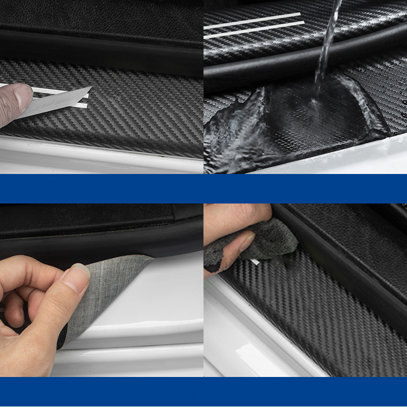 1/4/5/9Pcs Car Door Carbon Fib - Weight Plate Bumper 评论和价格