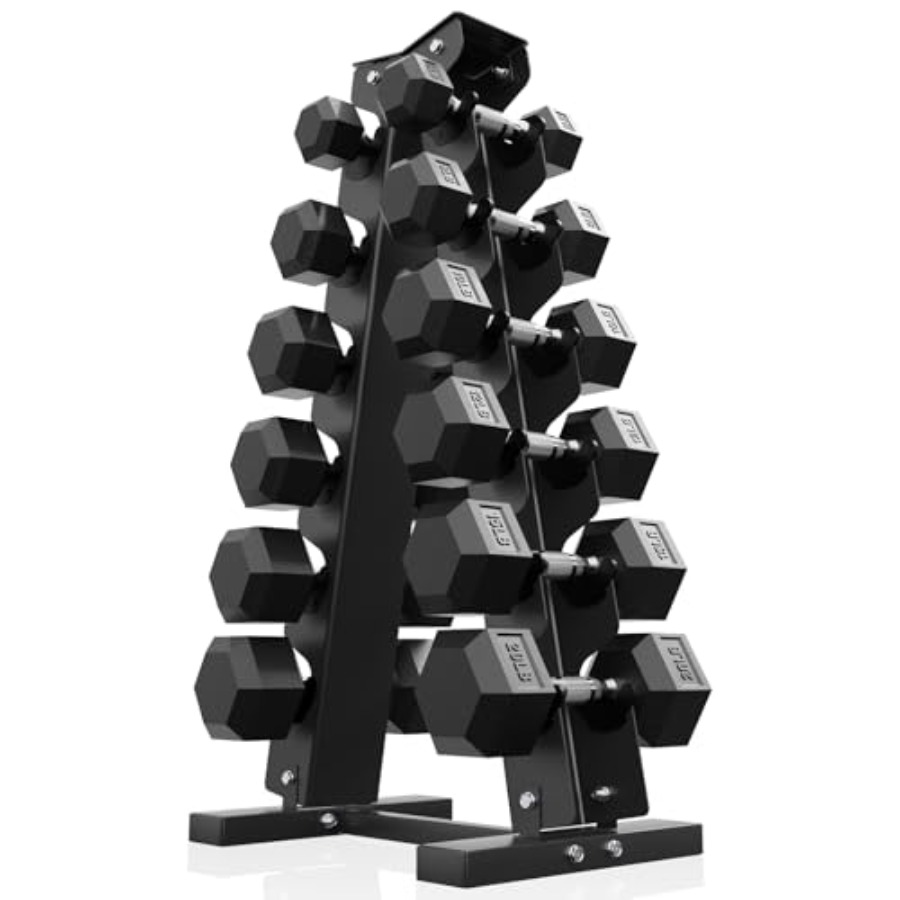 Rubber Encased Hex Dumbbell Se - Hex Dumbbell Set 评论和价格