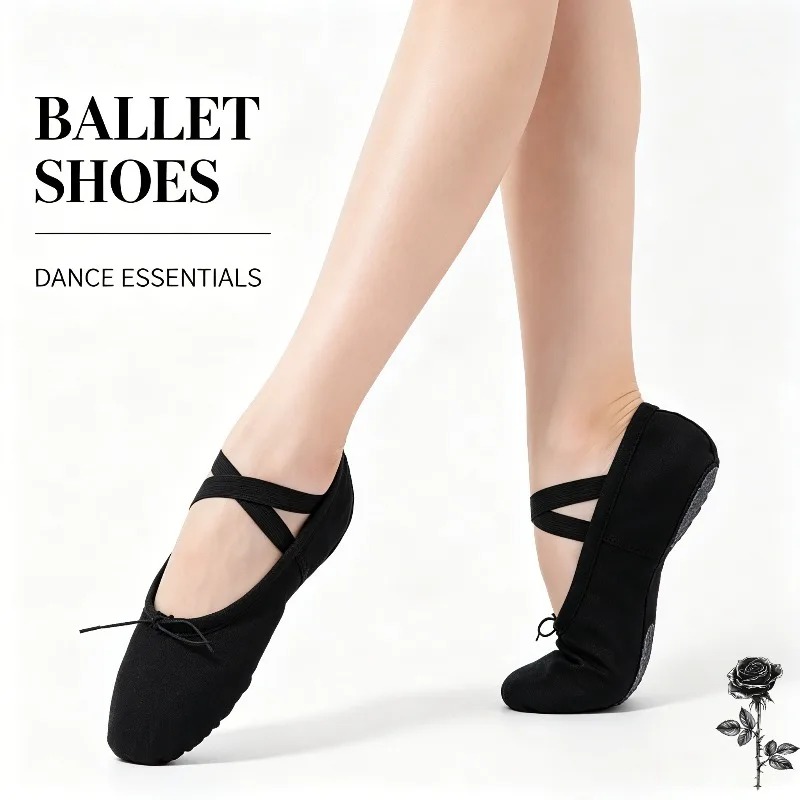 Flat Head Ballet Slippers Soft - Home Gym Kids 评论和价格