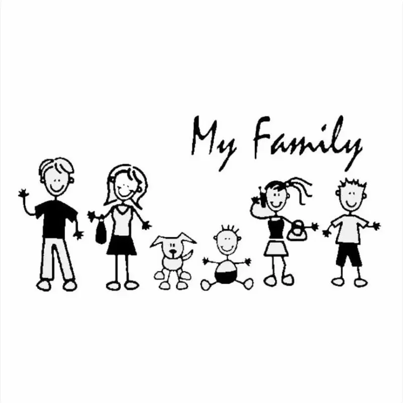Car Sticker Family Stick Figur - Weight Plate Bumper 评论和价格
