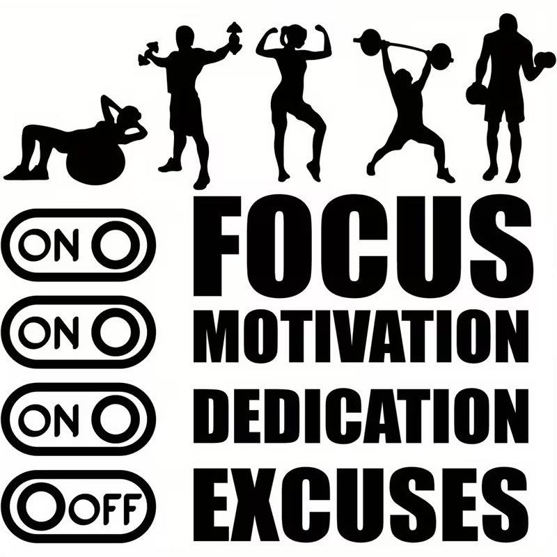 Gym Motivation Wall Decals - E - Home Gym Wallpaper 评论和价格