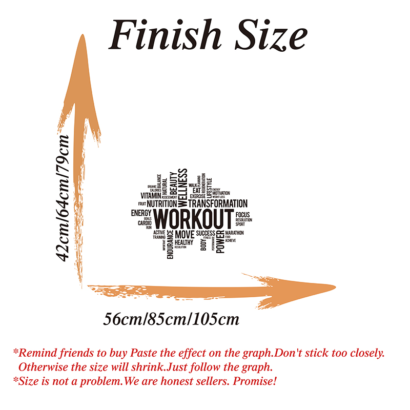 Gym Workout Word Cloud Wall St - Home Gym Wallpaper 评论和价格