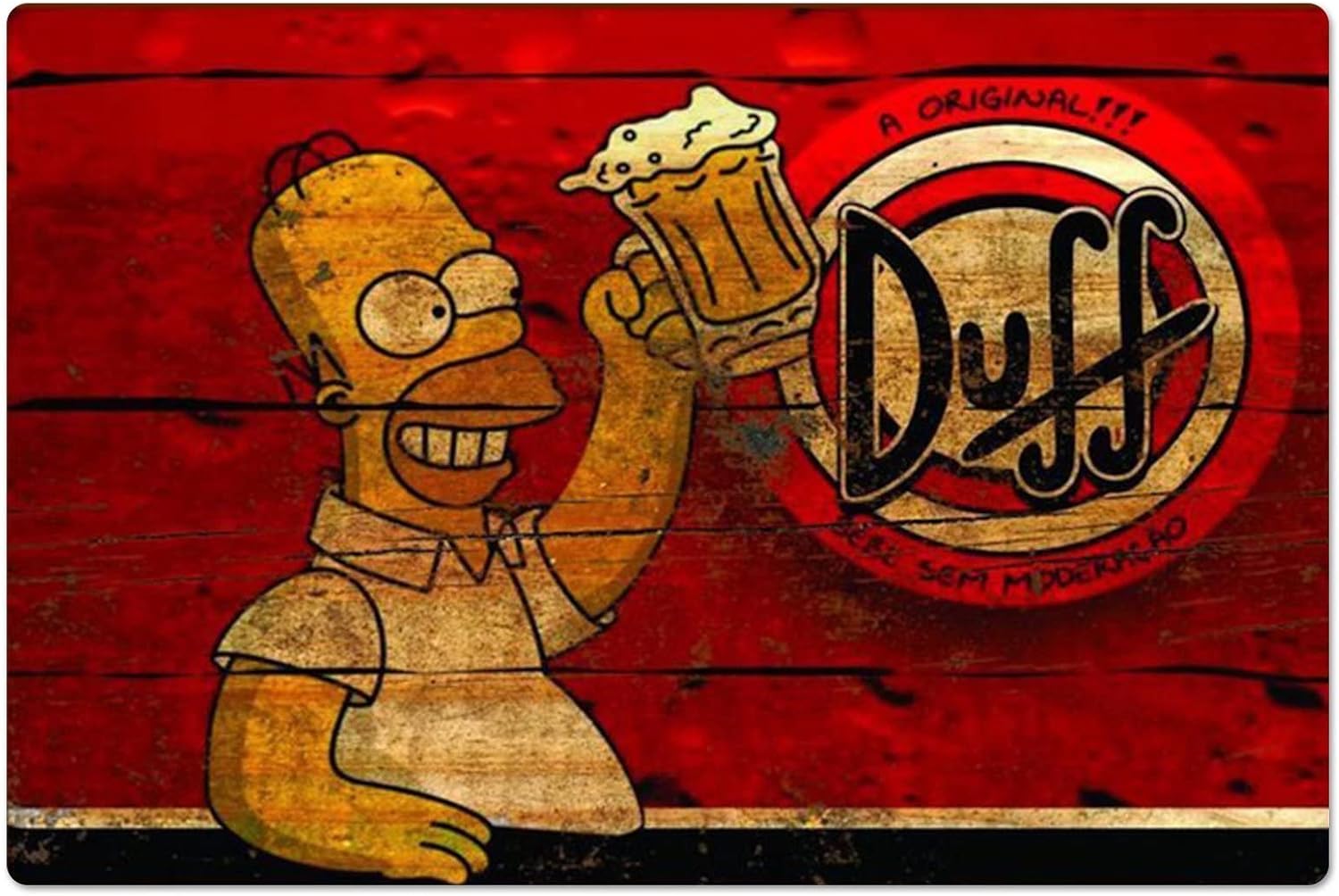 Retro Metal Poster Homer Duff  - Home Gym Setup 评论和价格