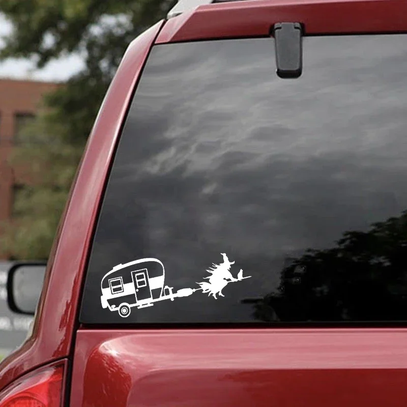 Car Sticker WITCH CAMPER Vinyl - Weight Plate Bumper 评论和价格