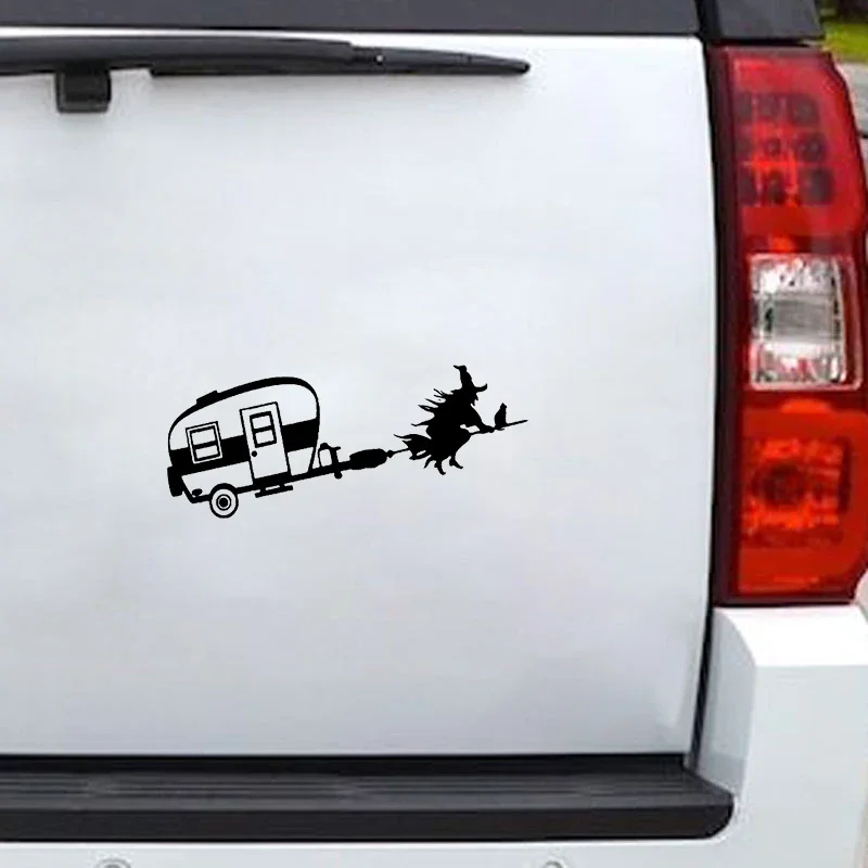 Car Sticker WITCH CAMPER Vinyl - Weight Plate Bumper 评论和价格