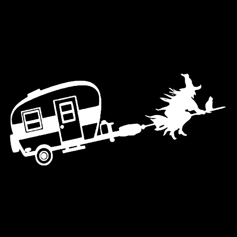 Car Sticker WITCH CAMPER Vinyl - Weight Plate Bumper 评论和价格