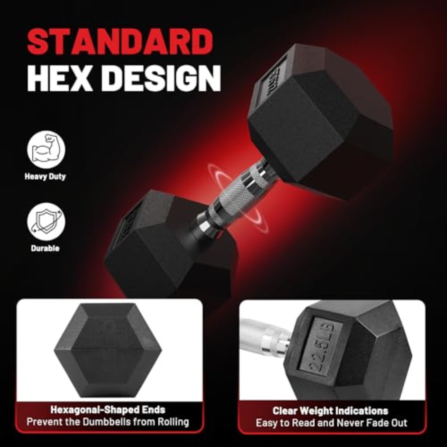 Hex Dumbbell Sets with Rack 60 - Hex Dumbbell Set 评论和价格