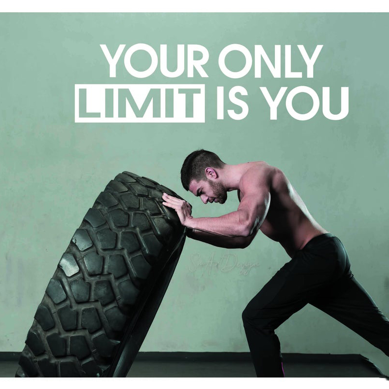 Your Only Limit Is You - Wall  - Home Gym Wallpaper 评论和价格